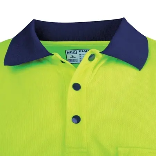 Picture of Tru Workwear, L/S Two Tone Hi-Vis Polo Shirt